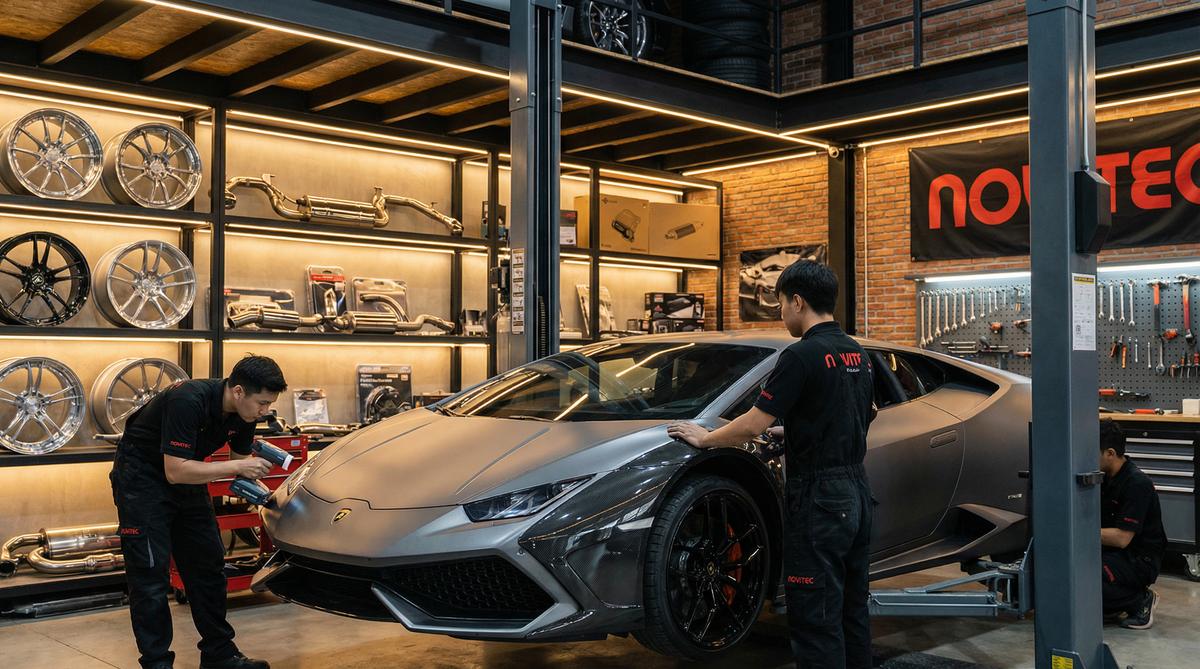 媚黑汽车改装工坊视频拍摄